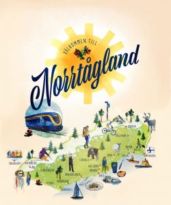 Karta över norrtågland